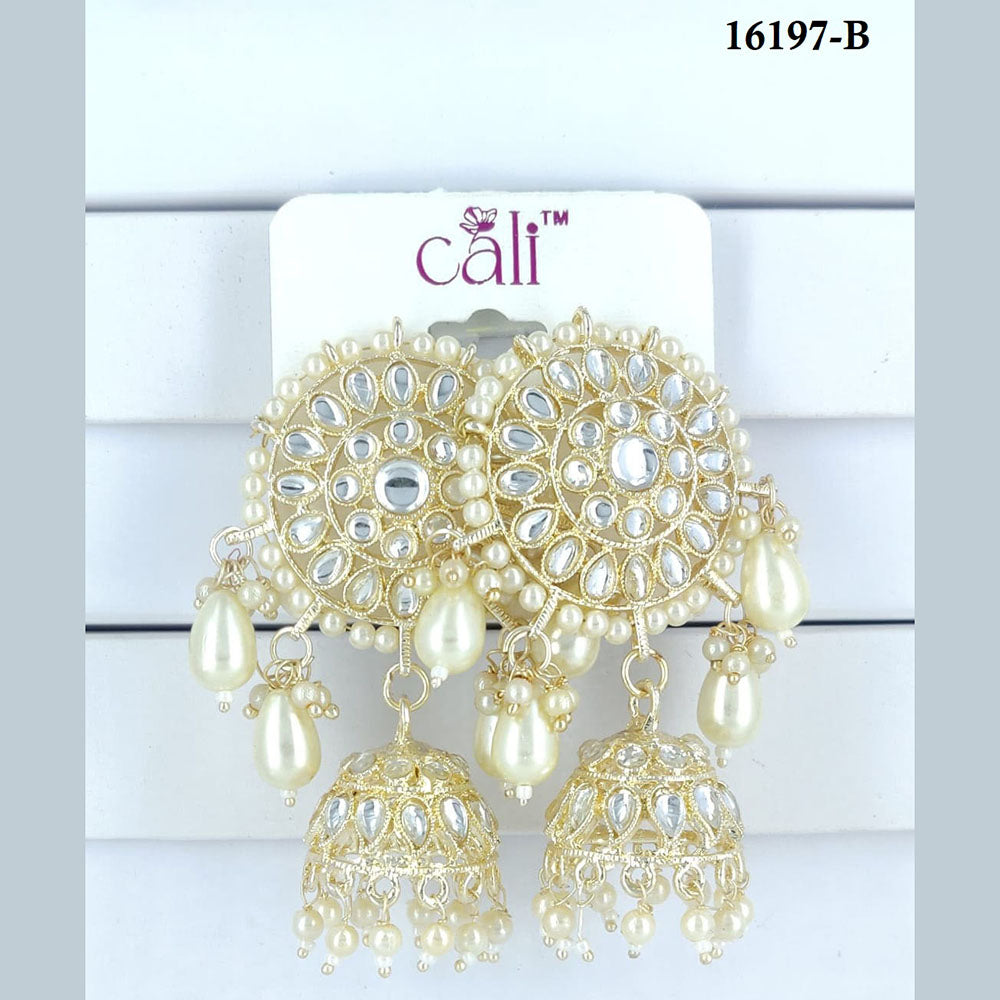 Corbeda Fashion Gold Plated Assorted Color Dangler Earrings