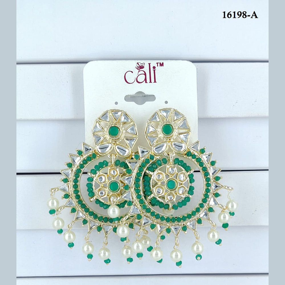 Corbeda Fashion Gold Plated Assorted Color Dangler Earrings