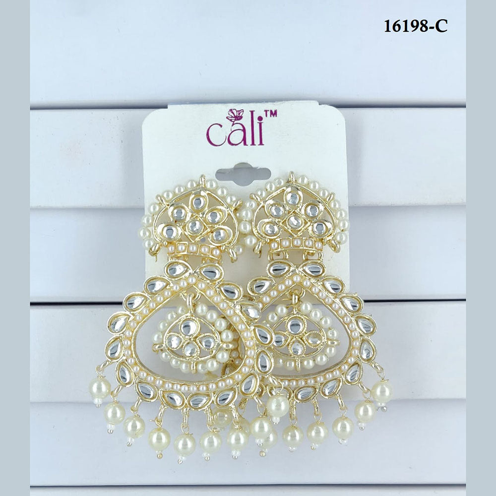 Corbeda Fashion Gold Plated Assorted Color Dangler Earrings