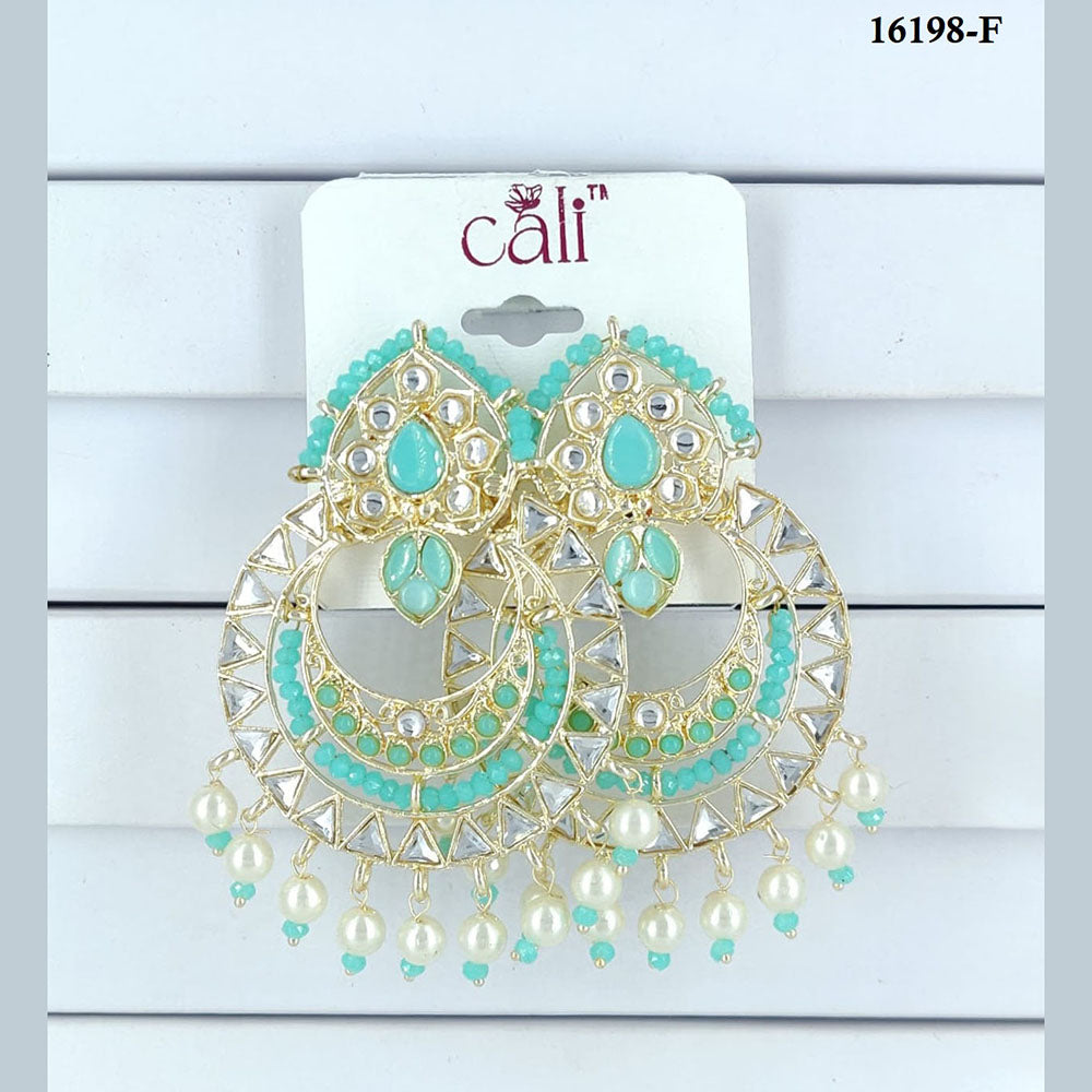 Corbeda Fashion Gold Plated Assorted Color Dangler Earrings