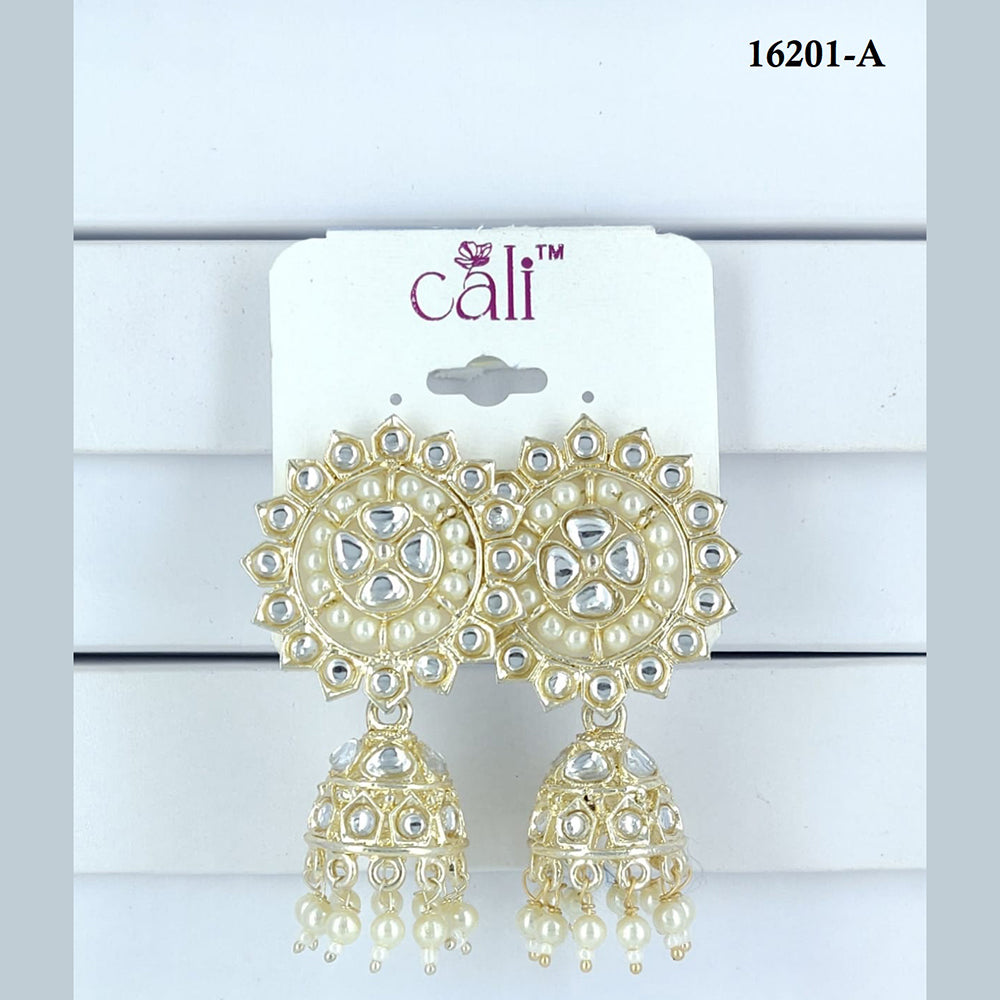 Corbeda Fashion Gold Plated Assorted Color Jhumki Earrings