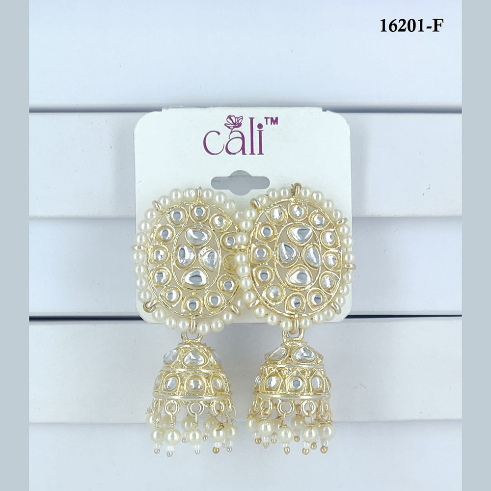 Corbeda Fashion Gold Plated Assorted Color Jhumki Earrings