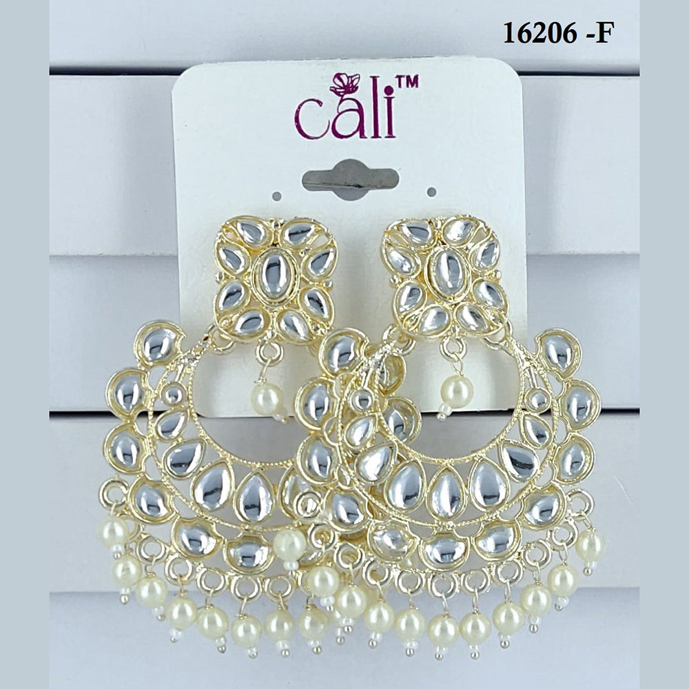 Corbeda Fashion Gold Plated Assorted Color Dangler Earrings