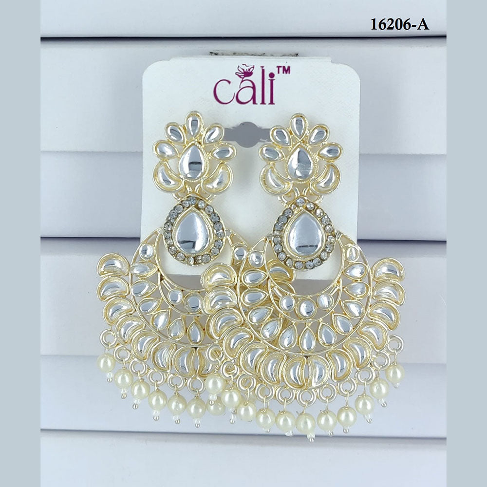 Corbeda Fashion Gold Plated Assorted Color Dangler Earrings