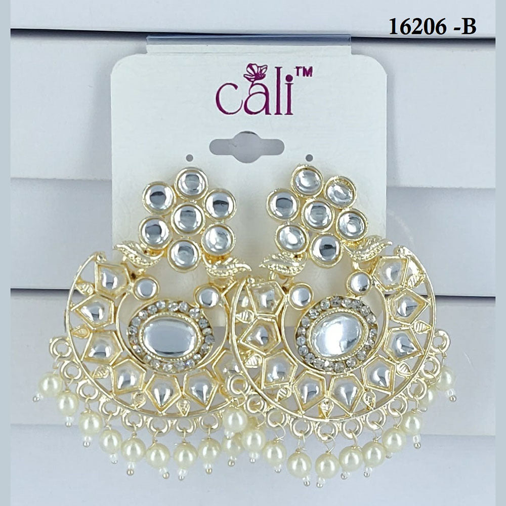 Corbeda Fashion Gold Plated Assorted Color Dangler Earrings