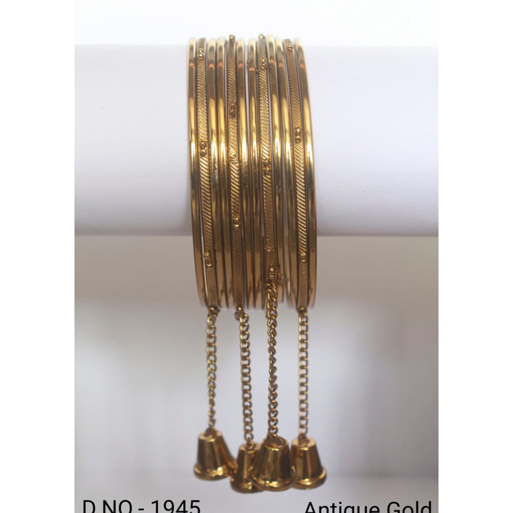 Shree Asha Bangles Gold Plated 12 Piece Per Bangles Set