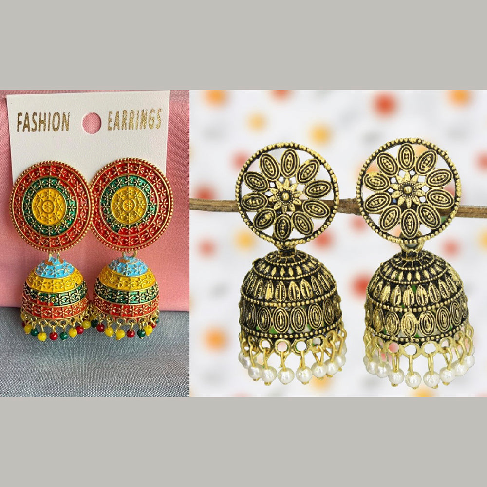 Mahavir Earrings Combo Set