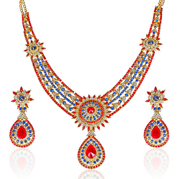 Mithya Austrian Stone Gold Plated Necklace Set