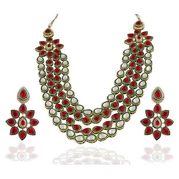 Vivaah Kundan Gold Plated Necklace Sets - 2000301