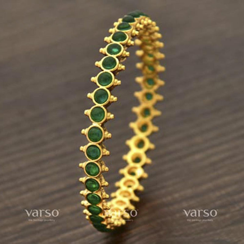 Varso Green Gold Antique Plated Bangles - 206436A