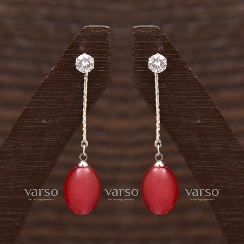 Varso Glossy Silver Plated Trend Design Earrings & Stud  - 21704