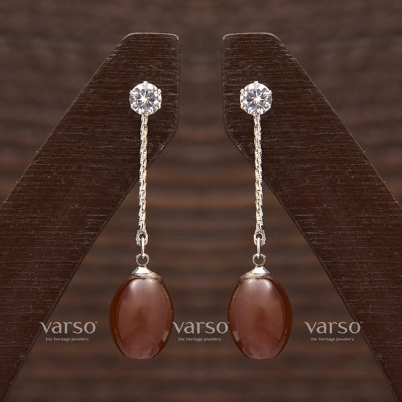 Varso Glossy Silver Plated Trend Design Earrings & Stud  - 21704