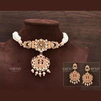 Varso Gorgeous Pearl Chocker with Beautiful Designs   -  2171