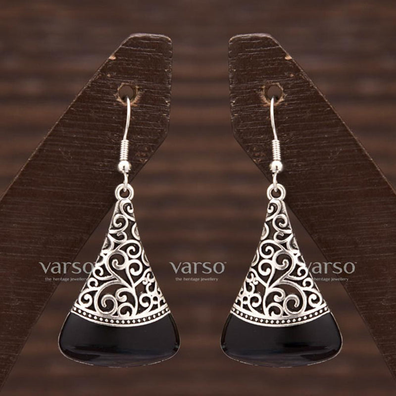 Varso Gorgeous Silver Mehendi Plated Fashion Design Earrings & Stud - 21712