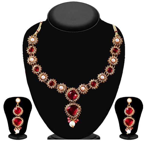 Soha Fashion Pink Austrian Stone Necklace Set