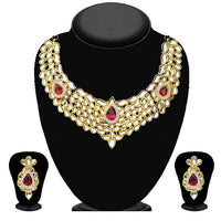 Soha Fashion Gold Plated Kundan Necklace Set - 2200702