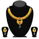 Soha Fashion Blue Kundan Necklace Set