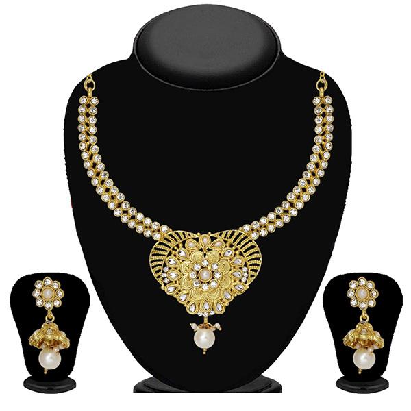 Soha Fashion White Austrian Stone Necklace Set