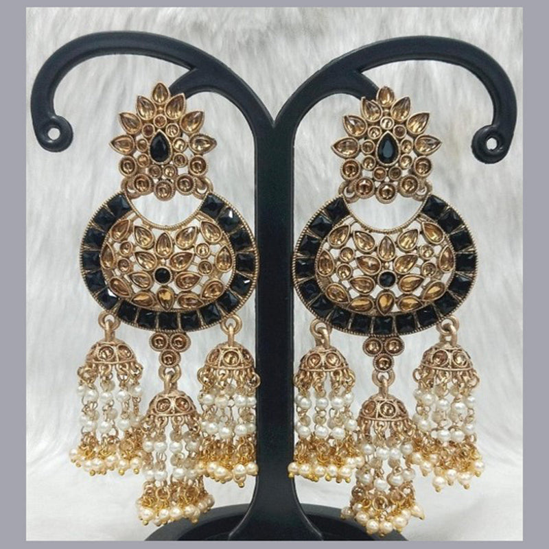 Infinity Jewels Gold Plated Dangler Earrings