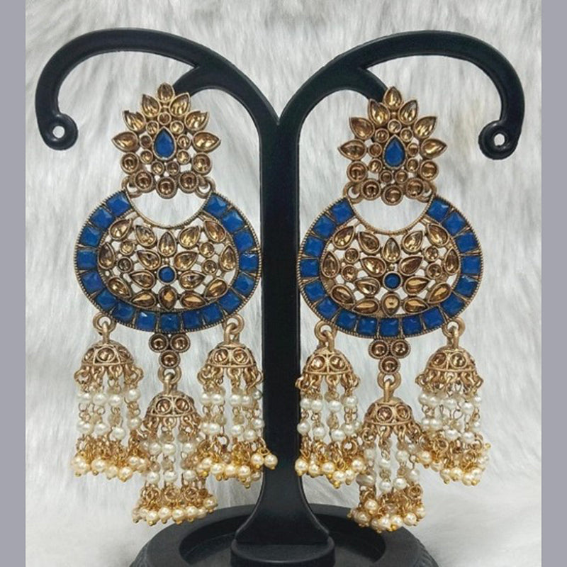 Infinity Jewels Gold Plated Dangler Earrings