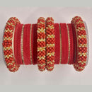 Shree Asha Bangles Austrian Stone Double Hand Bangles Set