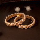 SOB Set of two Crystal Bangles with Studded Diamond & Handcrafted Bangles