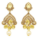 Jheel Kundan Stone Gold Plated Dangler Earrings - 2900233A