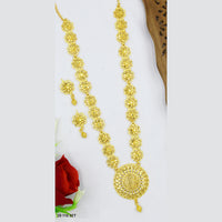 Mahavir Gold Plated Long Necklace Set