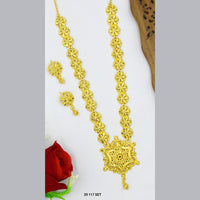 Mahavir Gold Plated Long Necklace Set