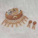 Real Creation AD Stone Copper Choker Necklace Set