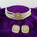 Midas Touch Gold Plated Kundan Stone Necklace Set