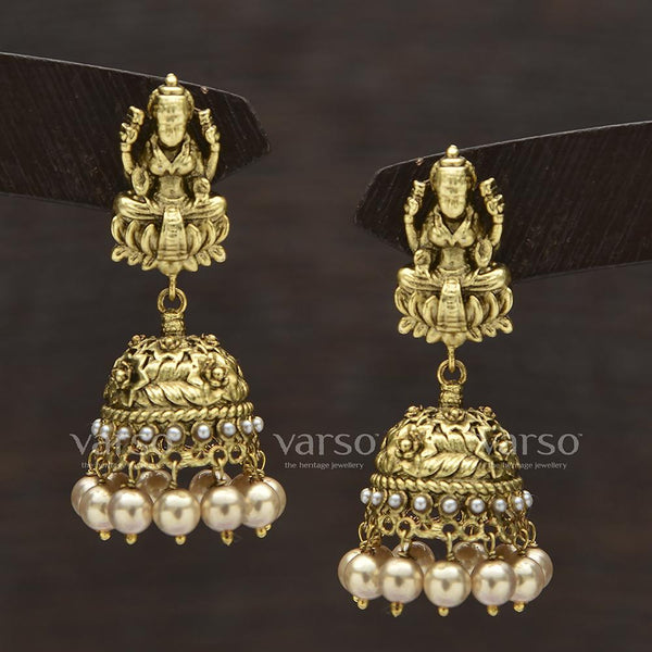Varso Pearl Antique Gold Plated Earring - 31210