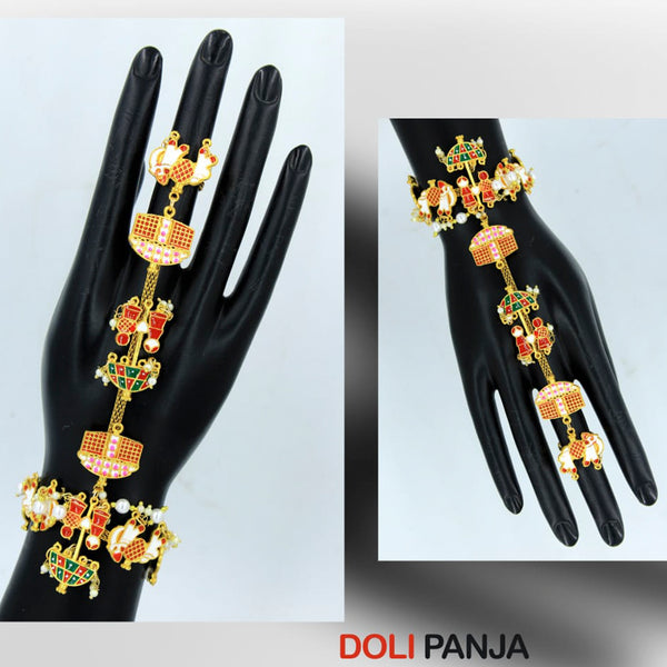 Radhe Creation Traditional Meenakari Multicolor Barat Doli Hand Harness
