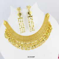 Mahavir Forming Gold Plated Necklace Set