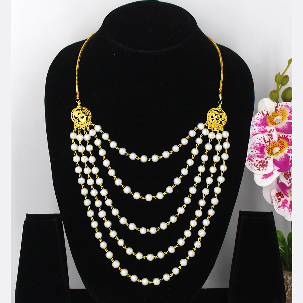 Mahavir Dye Gold Necklace Set
