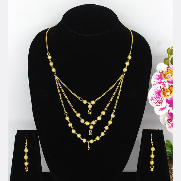 Mahavir Dye Gold Necklace Set