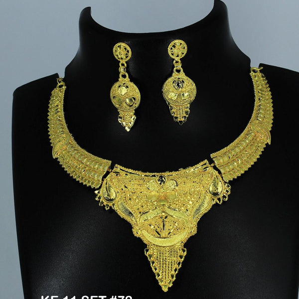 Mahavir Forming Gold Necklace Set   - 36- KE- 11