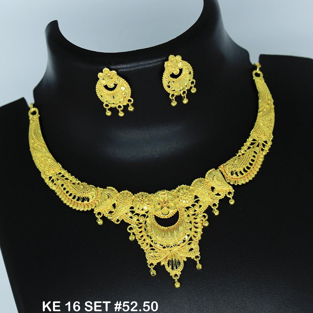 Mahavir Forming Gold Necklace Set - 36- KE- 16