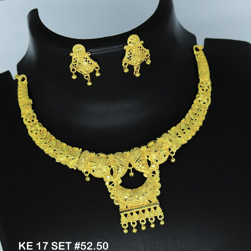 Mahavir Forming Gold Necklace Set   - 36- KE- 17