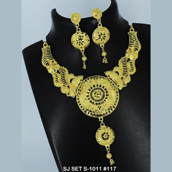Mahavir Forming Gold Necklace Set   - 36- SJ- S-1011