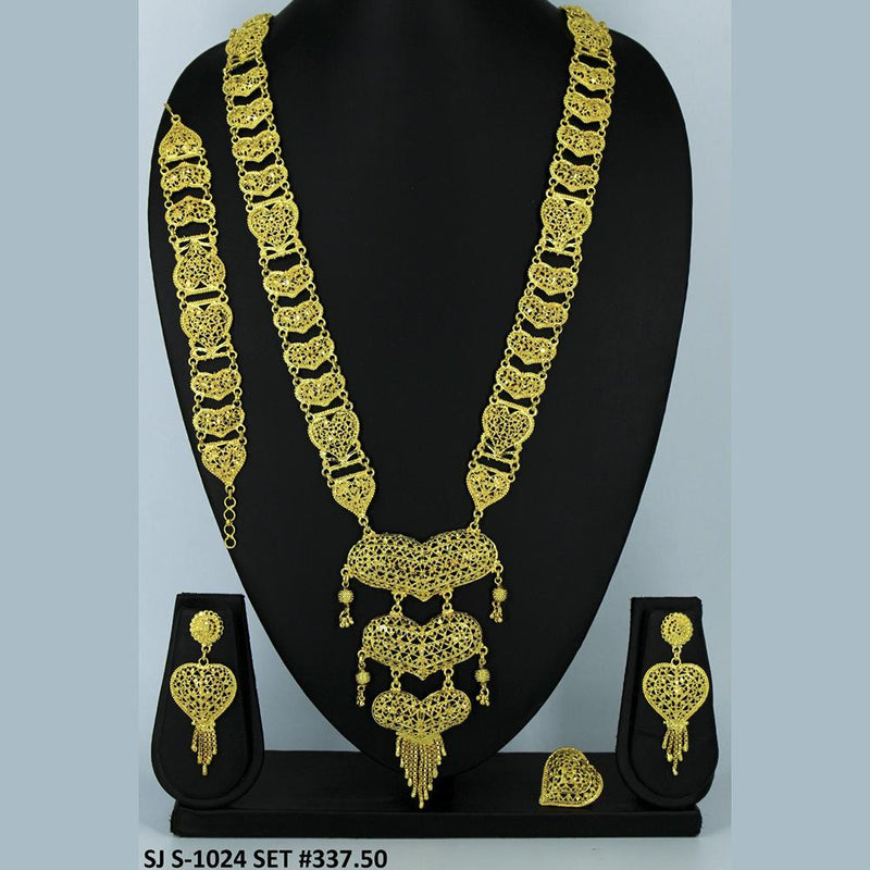 Mahavir Forming Gold Necklace Set   - 36- SJ- S-1024