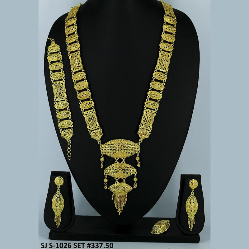 Mahavir Forming Gold Necklace Set   - 36- SJ- S-1026
