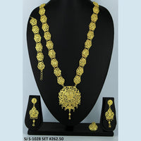 Mahavir Forming Gold Necklace Set   - 36- SJ- S-1028