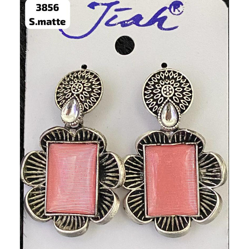 Jiah Art Jewellery Oxidised Plated Dangler Earrings (Assorted Color)