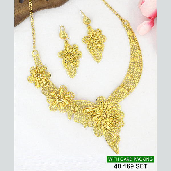 Mahavir Gold Plated Necklace Set