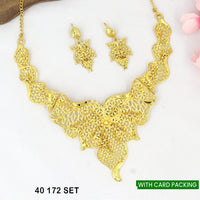 Mahavir Gold Plated Necklace Set