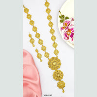 Mahavir Forming Gold Plated Long Necklace Set