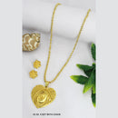 Mahavir Gold Plated Chain Pendant Set