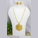 Mahavir Gold Plated Chain Pendant Set