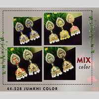 Mahavir Gold Plated Jhumki Earrings